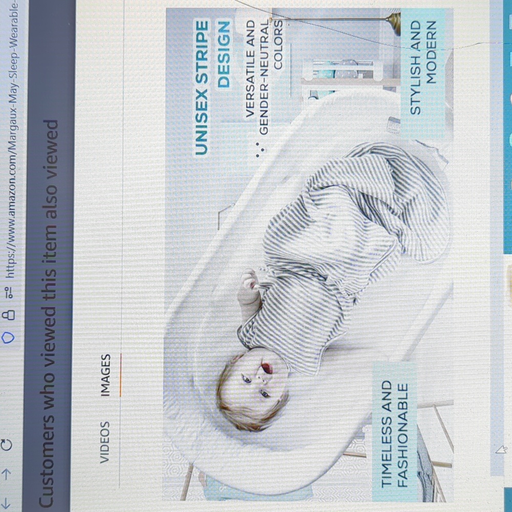 Margaux & May Soft Cotton Adjustable Baby Sleep Sack  One Size Fits 3-18 Months - Picture 9 of 13